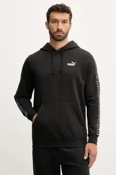 Puma bluza culoarea negru, cu gluga, cu imprimeu, 684675 imagine