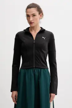 Puma bluza culoarea negru, uni, 632146 imagine