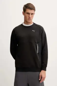 Puma bluza culoarea negru, uni, 633436 imagine