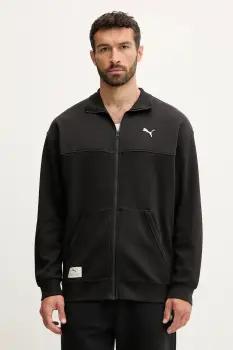 Puma bluza culoarea negru, uni, 688218 imagine