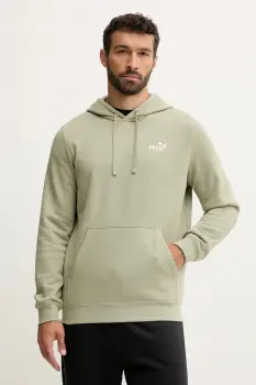 Puma bluza culoarea verde, cu gluga, cu imprimeu, 684718 imagine