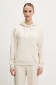 Puma bluza femei, culoarea bej, cu gluga, cu imprimeu, 684983 imagine