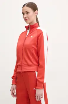 Puma bluza femei, culoarea portocaliu, modelator, 629796 imagine