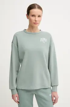 Puma bluza femei, culoarea verde, cu imprimeu, 685032 imagine