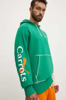 Puma bluza PUMA X CARROTS Graphic Hoodie TR barbati, culoarea verde, cu gluga, modelator, 627445 imagine