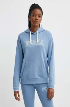 Puma bluza SQUAD femei, cu gluga, melanj, 677899 imagine