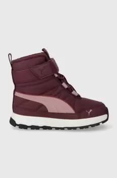 Puma cizme de iarna copii Evolve Boot AC+ PS culoarea rosu imagine
