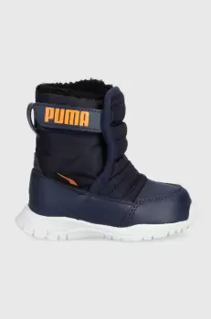 Puma cizme de iarna copii Nieve culoarea albastru marin imagine