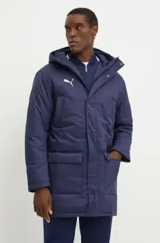 Puma geaca barbati, culoarea albastru marin, de iarna, 658569 imagine