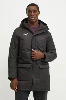 Puma geaca barbati, culoarea negru, de iarna, 658569 imagine