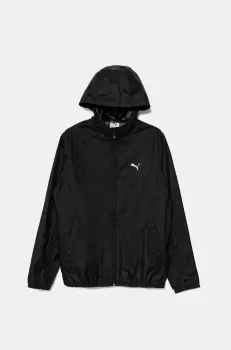 Puma geaca copii Ess Regular Windbreaker culoarea negru, 685165 imagine
