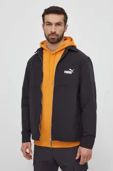 Puma geaca cu aspect de camasa culoarea negru, de tranzitie, 623681 imagine