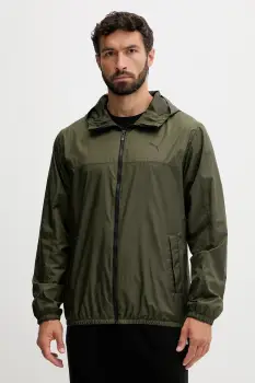 Puma geaca culoarea verde, de tranzitie, 684625 imagine