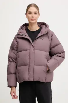 Puma geaca de puf culoarea violet, de iarna, 688392 imagine