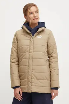 Puma geaca femei, culoarea bej, de tranzitie, 675364 imagine