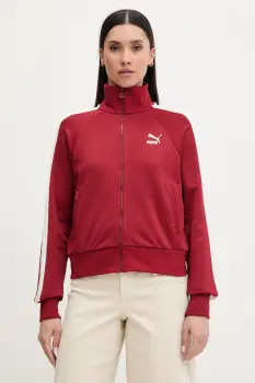 Puma hanorac cu fermoar de femei din bumbac Iconic T7 Track Jacket imagine