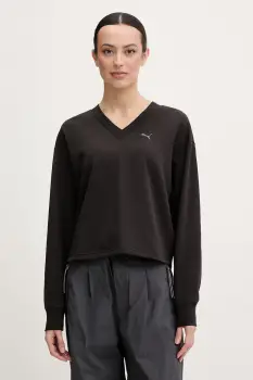 Puma hanorac de femei din bumbac Essentials Elevated imagine