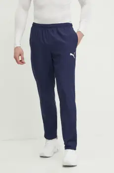 Puma pantaloni de antrenament teamRISE Sideline culoarea albastru marin, neted, 657327 imagine