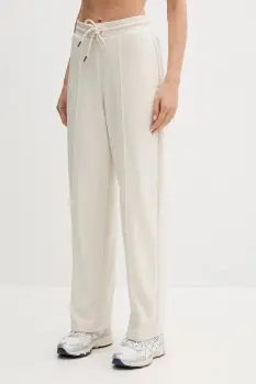 Puma pantaloni de trening culoarea bej, uni, 688129 imagine