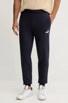 Puma pantaloni de trening culoarea bleumarin, uni, 682606 imagine