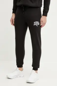 Puma pantaloni de trening culoarea negru, cu imprimeu, 684652 imagine