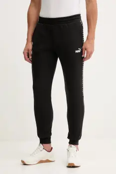 Puma pantaloni de trening culoarea negru, cu imprimeu, 684679 imagine