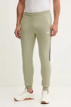 Puma pantaloni de trening culoarea verde, cu imprimeu, 684679 imagine