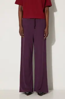 Puma pantaloni de trening din bumbac BETTER CLASSIC culoarea violet, neted, 624235 imagine