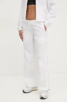 Puma pantaloni de trening femei, culoarea alb, neted, 629808 imagine