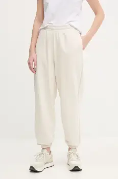 Puma pantaloni de trening femei, culoarea bej, neted, 629753 imagine