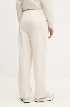 Puma pantaloni de trening femei, culoarea bej, neted, 629774 imagine