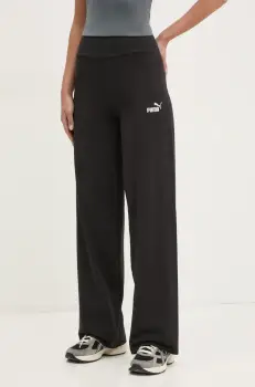 Puma pantaloni de trening femei, culoarea negru, melanj, 682428 imagine