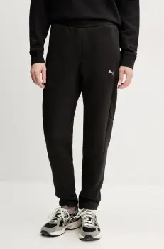 Puma pantaloni de trening femei, culoarea negru, neted, 685051 imagine