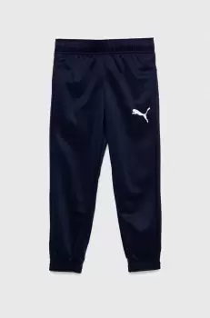 Puma pantaloni de trening pentru copii ACTIVE Tricot Pants cl B culoarea albastru marin, neted imagine