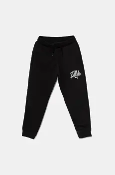 Puma pantaloni de trening pentru copii CLASS Sweatpants TR culoarea negru, cu imprimeu, 685800 imagine