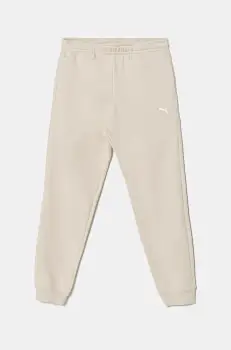 Puma pantaloni de trening pentru copii ESS Sweatpants CL FL culoarea bej, neted, 684898 imagine