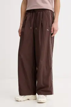 Puma pantaloni de trening Piping Relaxed Woven imagine