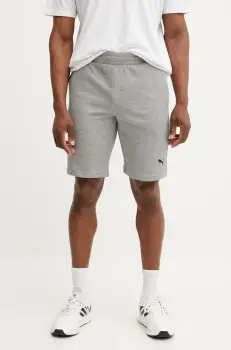 Puma pantaloni scurti barbati, culoarea gri, melanj, 682598 imagine