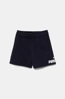 Puma pantaloni scurti copii ESS No. 1 Logo Shorts TR culoarea albastru marin, talie reglabila, 684935 imagine