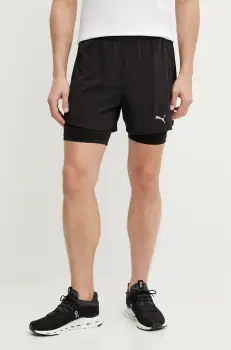 Puma pantaloni scurti de alergare Velocity culoarea negru, 526611 imagine