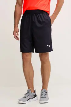 Puma pantaloni scurti de antrenament culoarea bleumarin, 682604 imagine