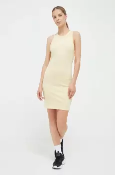 Puma rochie culoarea galben, mini, mulata imagine