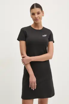 Puma rochie culoarea negru, mini, drept, 684974 imagine