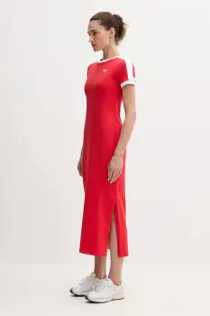 Puma rochie culoarea rosu, midi, drept, 632140 imagine