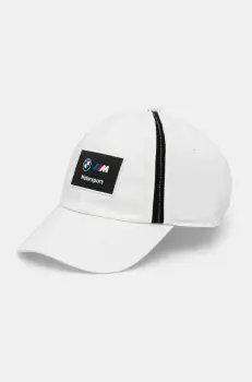 Puma sapca BMW MMS HERITAGE culoarea alb, cu imprimeu, 26049 imagine