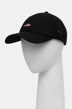 Puma sapca Classics Graphic Dad Cap culoarea negru, cu imprimeu, 025490 imagine