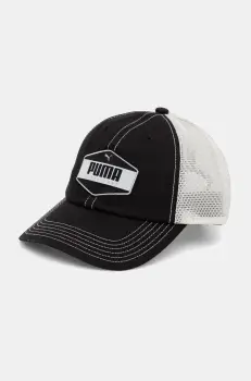 Puma sapca culoarea negru, cu imprimeu, 25976 imagine