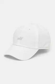 Puma sapca de baseball din bumbac culoarea alb, cu imprimeu, 25997 imagine