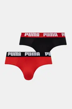 Puma slip 2-pack barbati, culoarea rosu, 938322 imagine