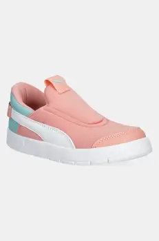 Puma sneakers pentru copii Courtflex v3 SLIPTECH culoarea roz, 399735 imagine